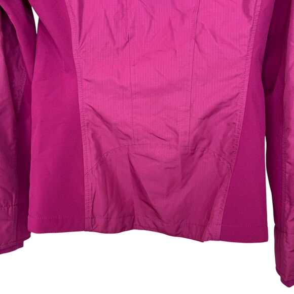 Hollister Pink All Weather Jacket with hood Light weight slim fit Size Small - Picture 10 of 16